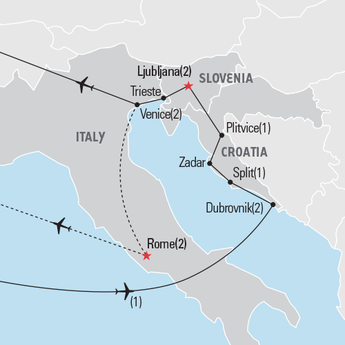 Croatia, Ljubljana & Venice