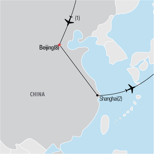 Map of Lanugage Immersion: Beijing| Explorica Educational Travel