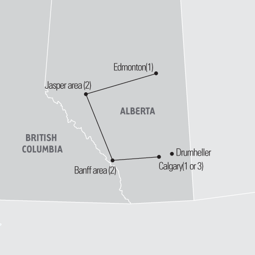 Map of western Canada