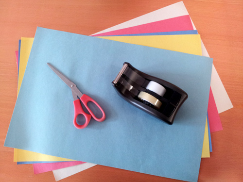 Educational Travel in Asia: Making Paper Lanterns Step 1