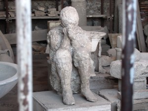 Plaster mold in Pompeii