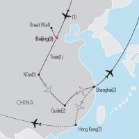 Map of Best of China Educational Tour