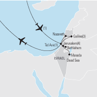 Israel Tour Map