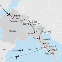 Paris Switzerland and Italy Educational Tour