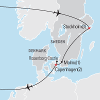 Map of Go Green: Stockholm & Copenhagen Educational Tour 