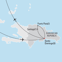Map of Dominican Republic Highlights Educational Student Tour and Trip | Explorica