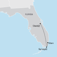 Map of Florida: By Land & Sea Educational Student Tour and Trip