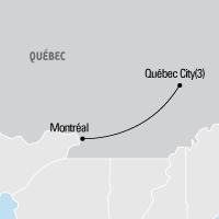 Map of Quebec: the Old World in the New Educational Tour