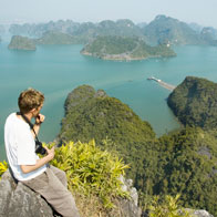 Vietnam Cambodia and Thailand Educational Tour | Student at Halong Bay