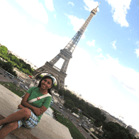 Amsterdam and Paris Educational Tour | Student at Eiffel Tower