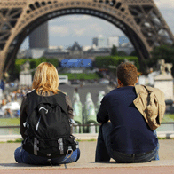 Paris and the Cote dAzur Educational Tour | Students at the Eiffel Tower