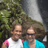 Costa Rican Highlights Educational Tour | Students at Waterfall