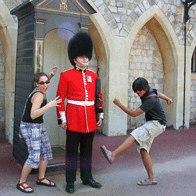 London Essentials Educational Tour | Students with Guard