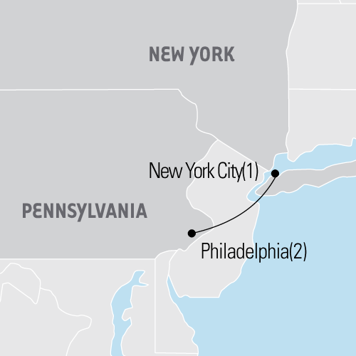 Map of PNY tour