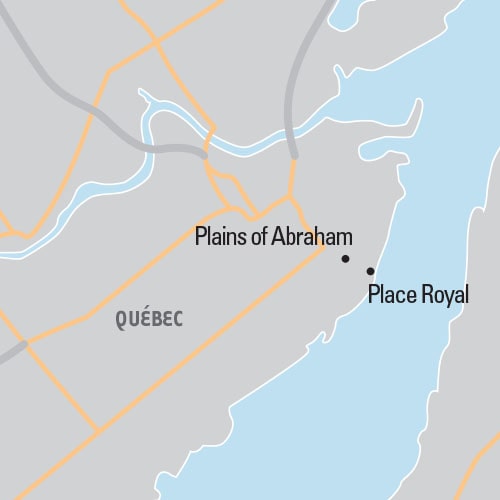 Map of Québec: Carnival tour