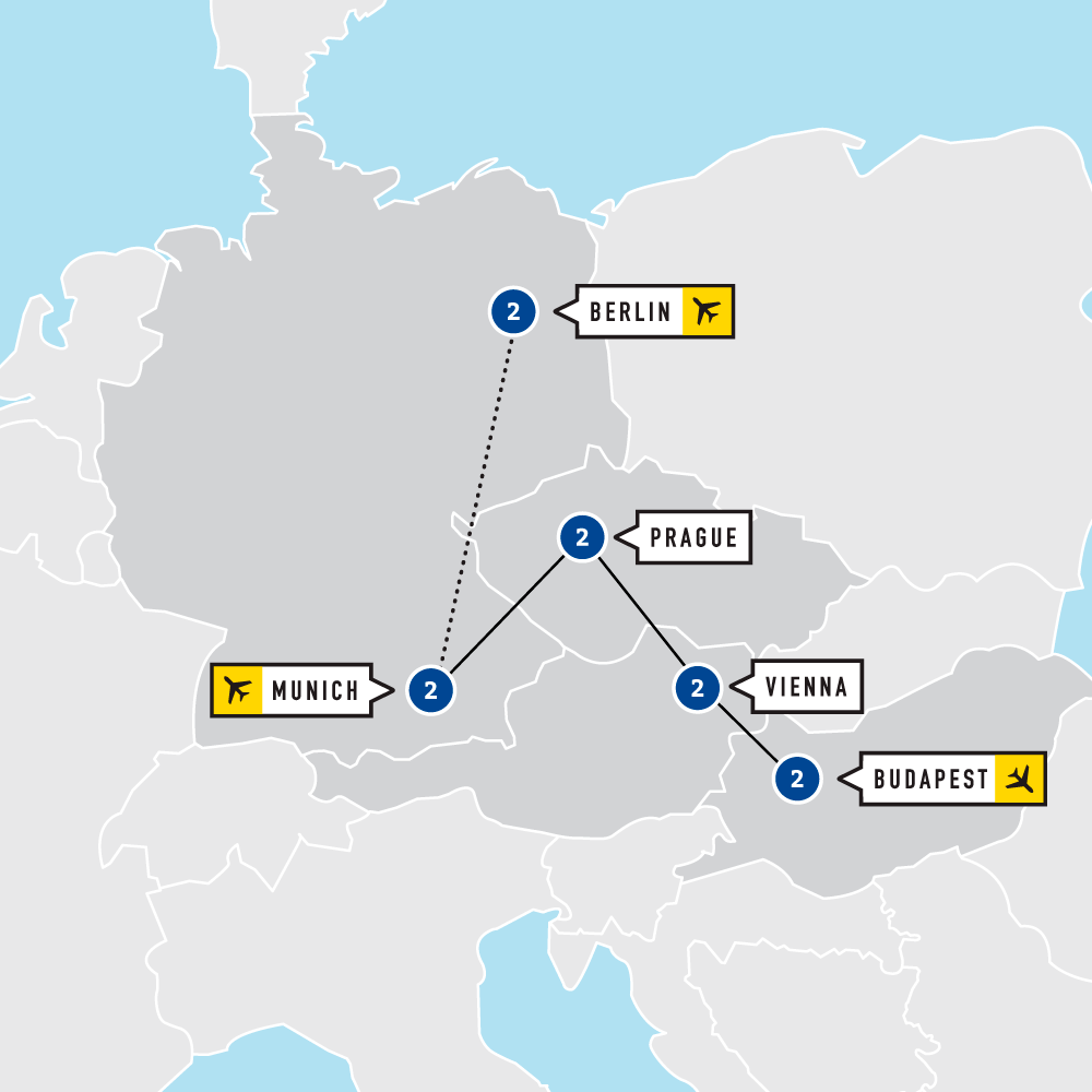 Budapest, Vienna, Prague & Munich