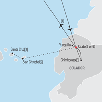 Map of Make a Difference Ecuador