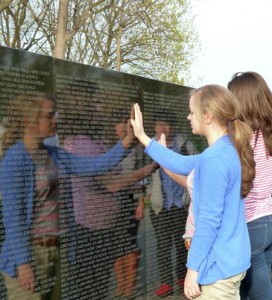 Feeling the emotion of the Vietnam Memorial